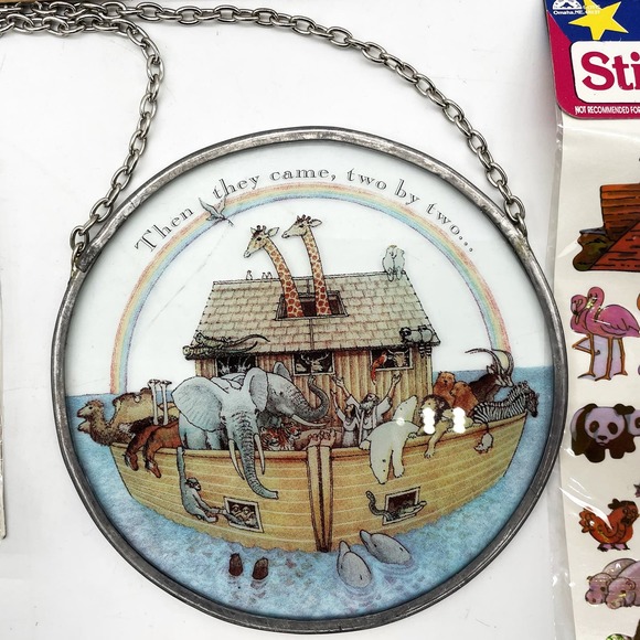 Noahs Ark Collection Fridge Magnet Stickers Tin Ornament Window Hanging Resin - Picture 6 of 10